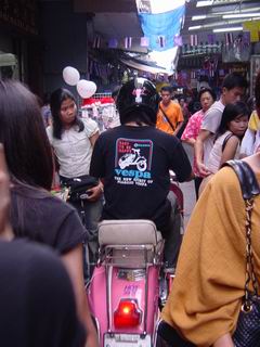 cool guy on Bangkok vespa